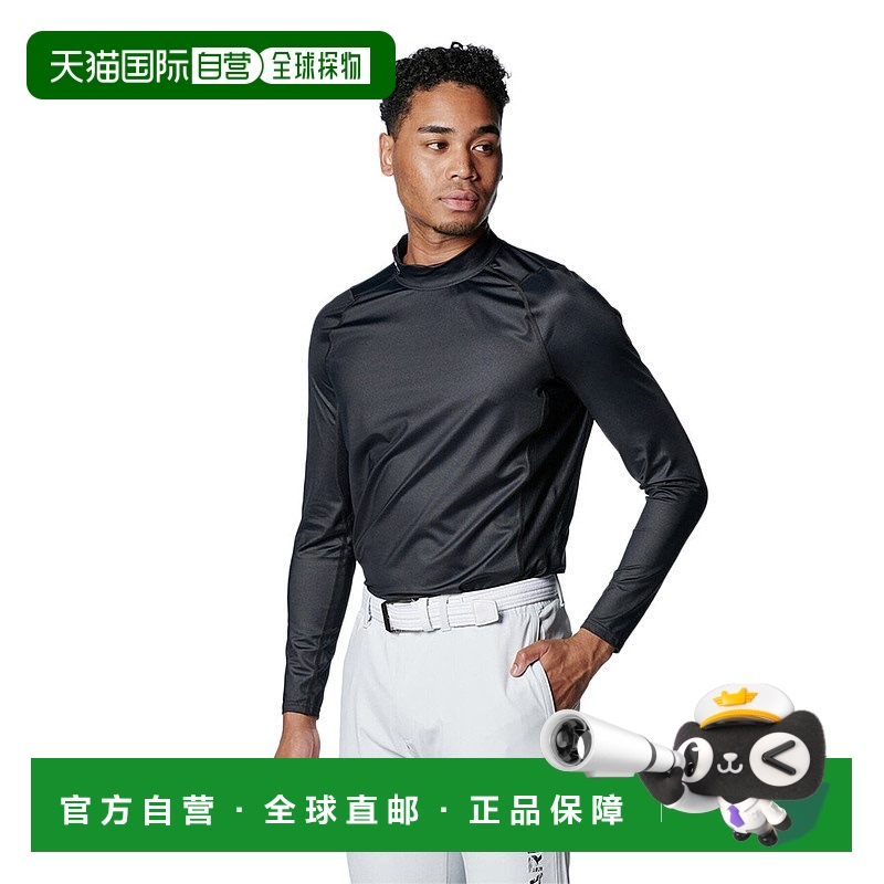 日潮跑腿Under Armour安德玛 男款高尔夫Iso-Chill 长袖T恤 black