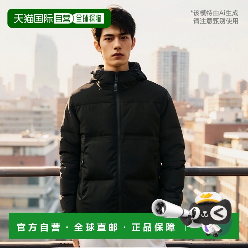 日本直邮DUNO 羽绒服 外套 棕榈 黑色 男士 DUNO PALM PRATO SATU