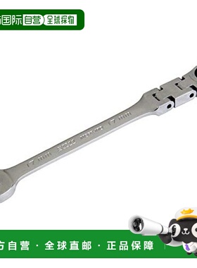 【日本直邮】Sk11藤原产业 双连接棘轮扳手 2档摇头 17mm MSFR-17