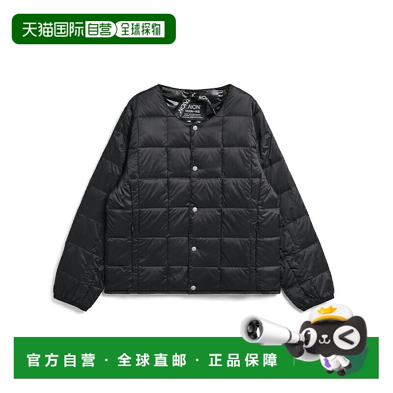 日本直邮TAION 圆领纽扣内衬羽绒服 TAION-K104