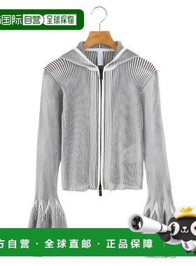 1h可退 日本直邮CFCL 女士透光感拉链卫衣外套 CF009KC127新款