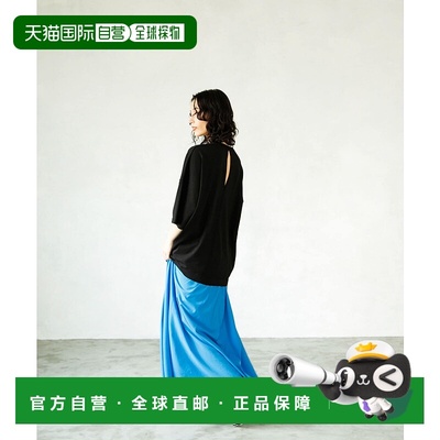 1h可退 日本直邮LAATO 女士大号开叉T恤 轻薄弹性 宽松舒适 夏季