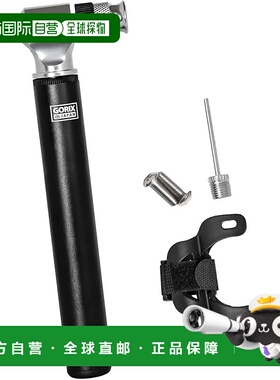 【日本直邮】GORIX 自行车迷你打气筒 GX-MP66 法/美式 高压300ps