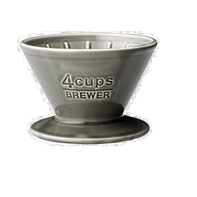 【日本直邮】日本KINTO手冲咖啡陶瓷滤杯SCS灰色4cups 27632