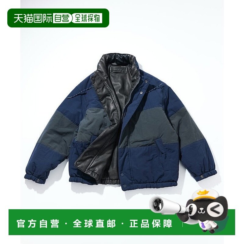 日本直邮NAUTICA 仿皮革×尼龙双面布洛克短上衣 25AW 短上衣