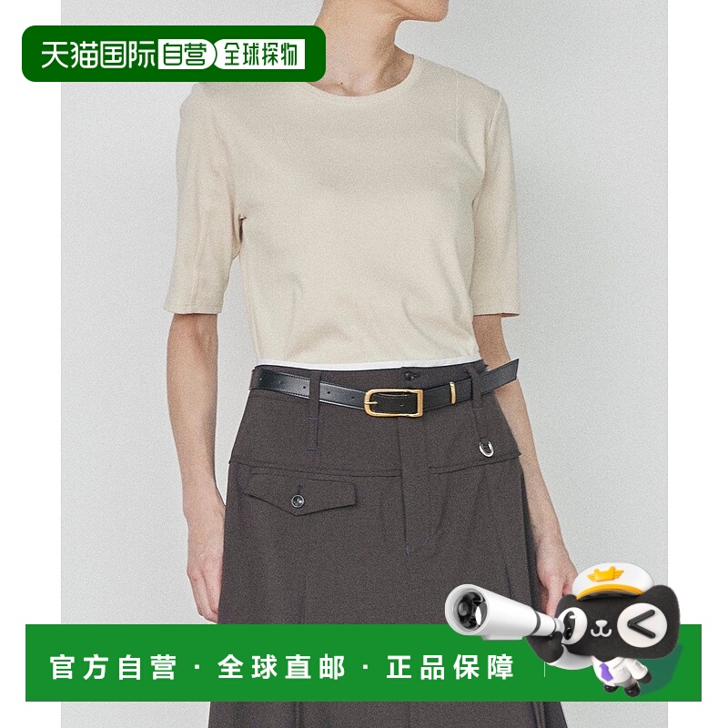 1h可退 日本直邮PUBLIC TOKYO 女士百搭修身短袖T恤 164221001