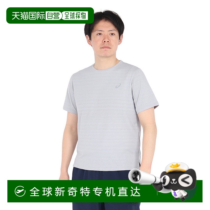 日潮跑腿ASICS亚瑟士 (男款） One Point 短袖T恤 灰色3L 2013A36