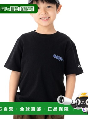 1h可退 日本直邮NEW ERA 儿童款TAGGING LOGO半袖T恤 14414383, 1