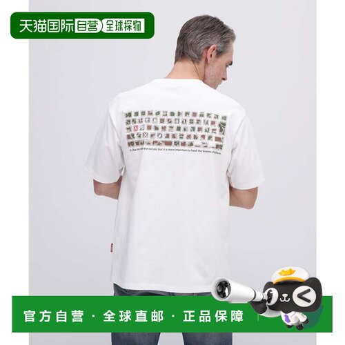 日本直邮AVIREX EC迷彩键盘T恤 AVI 白色短袖