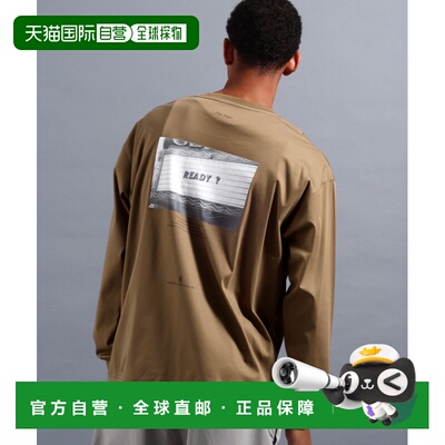 日本直邮NUMERALS 男士 长袖T恤 无拘束感都市风印花纯棉上衣 105
