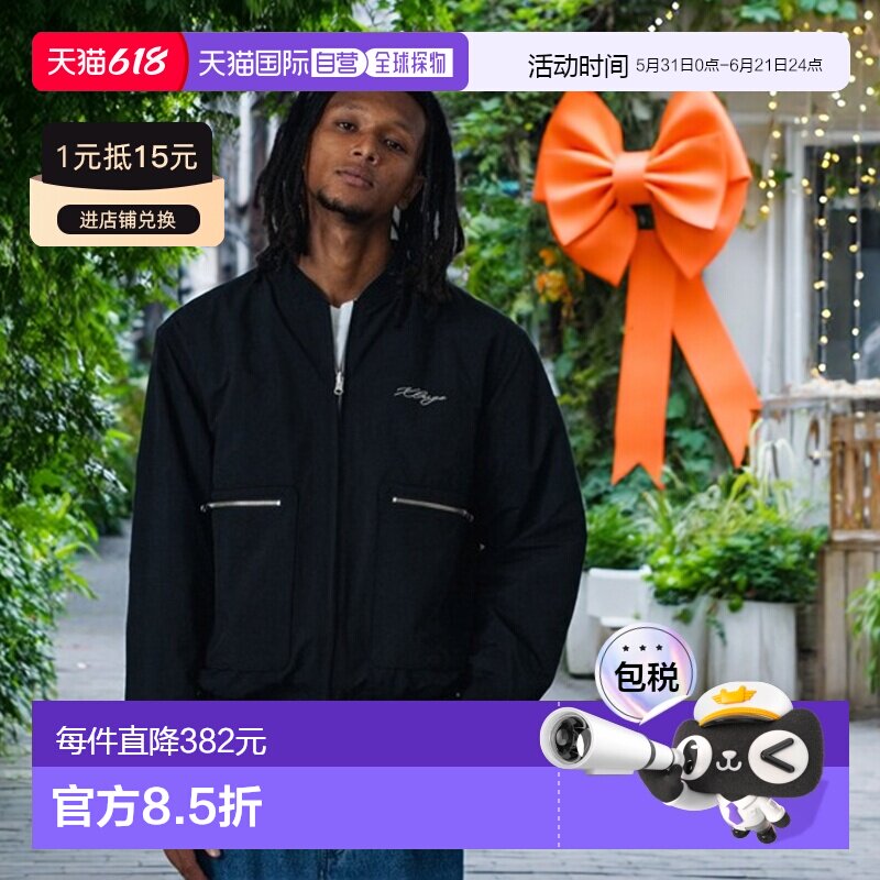 1h可退 日本直邮XLARGE 男女同款 双面穿 夹克 原创quilting设计