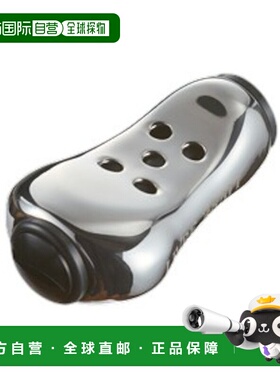 日本直邮Libre Reel Parts 旋钮触角（2 件）银色和黑色 FESBK-2