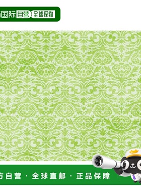 【日本直邮】Nagao 餐垫 锦缎绿色 26x38cm 100 件套 日本制造 22