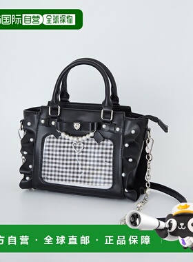1h可退 日本直邮Ank Rouge 女士双面设计方格图案手提包 40773001
