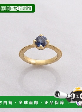 1h可退 日本直邮agete 阿卡朵 agete 女士K10蓝宝石婴儿戒指 纪念
