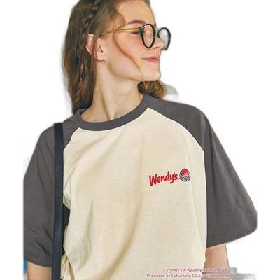 1h可退 日本直邮MONO-MART  LADY'S 【Wendy's】复古印花插肩半袖