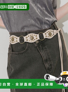1h可退 日本直邮SMELLY 女士 西部风金属装饰皮带 SMA62EA007腰带