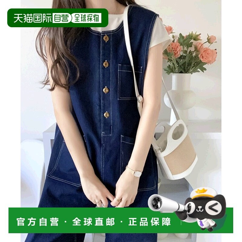 1h可退 Java 女士休闲风格2way牛仔连身裤 舒适宽松 适合女装