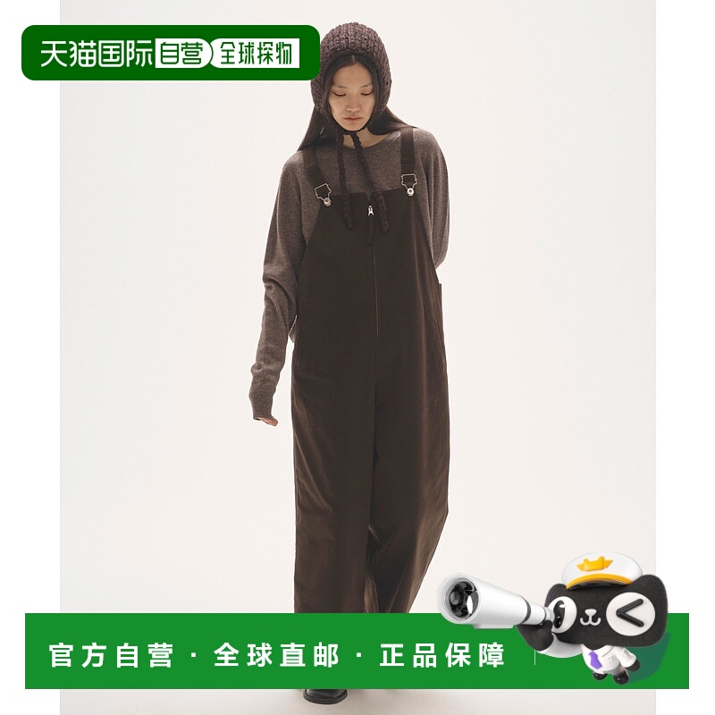 1h可退 日本直邮TODAYFUL 女装 宽松版型 斜纹面料前拉链背带裤 1