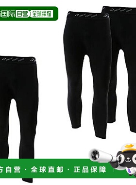 【日本直邮】Sk11藤原产业ONE UP圆领柔软打底长裤M码黑色3条