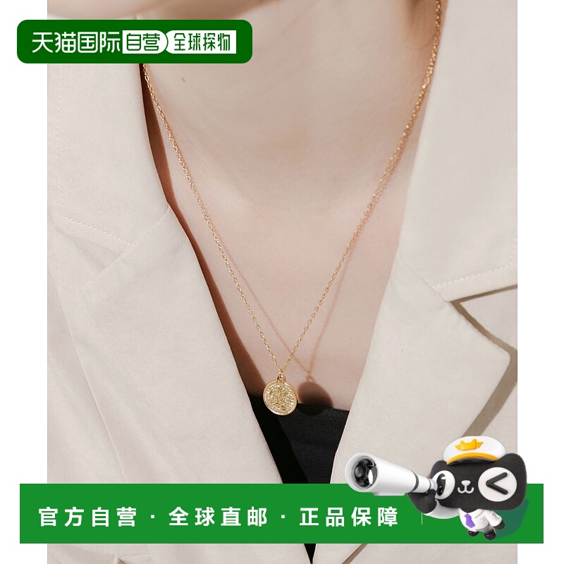 1h可退 日本直邮SMELLY 女士 金属过敏友好 硬币吊坠项链 SMA62PC