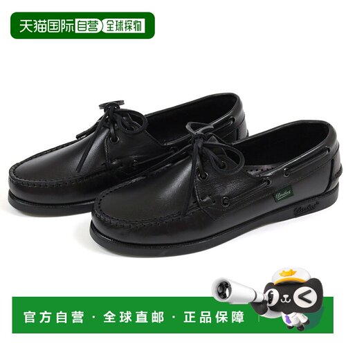 日本直邮Paraboot BARTH F 女士甲板鞋 黑色 NOIRE-LIS NOIR