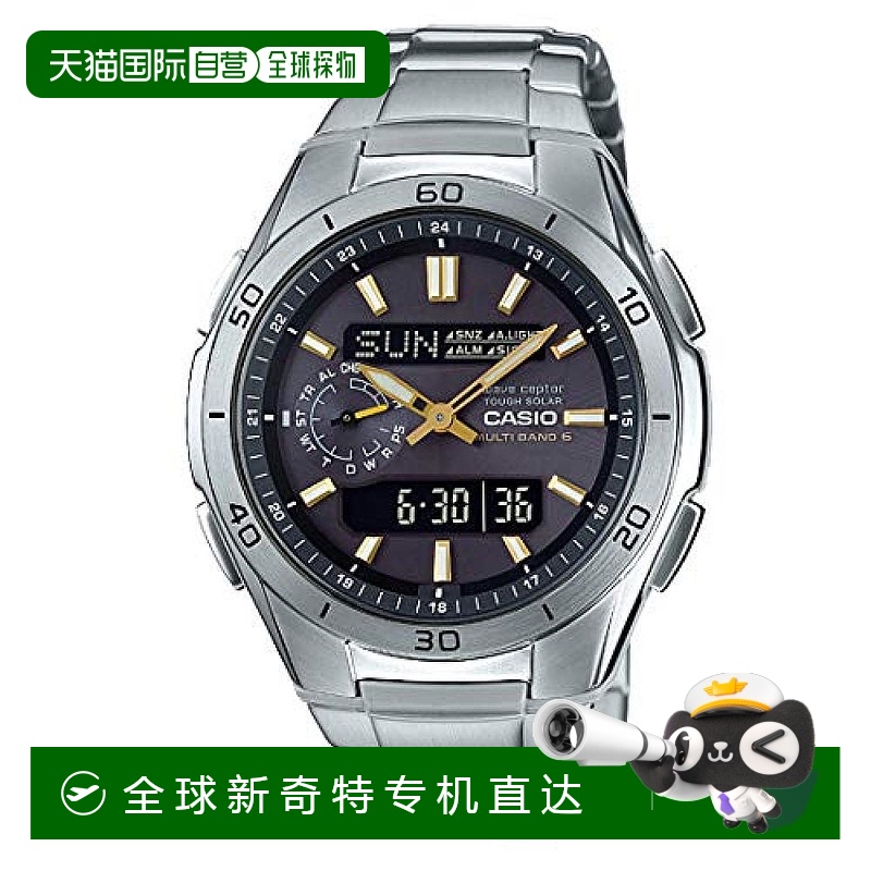 【日本直邮】卡西欧WAVE CEPTOR男士 电波表WVA-M650D-1A2JF银色