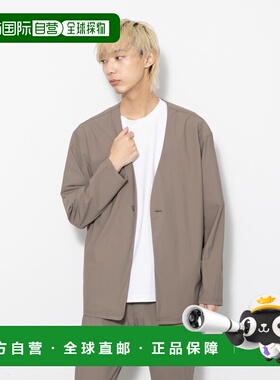 1h可退 日本直邮ROOT THREE男装接触冷感2WAY拉伸无领夹克宽松夏