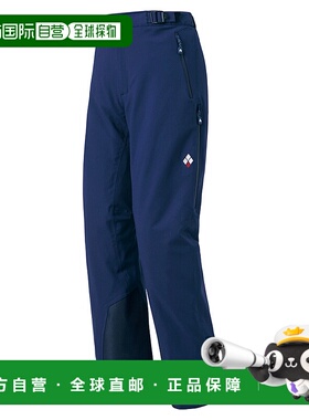 日潮跑腿Montbell女简约保暖裤Dry Tech深蓝色宽松舒适1102510