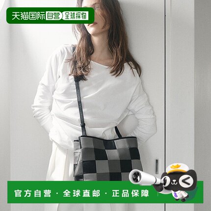 日本直邮TOPKAPI 光滑皮革拼接带肩带托特包 [TO002AW11204]