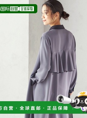 1h可退 日本直邮SHIPS 女士宽松A字后褶皱连衣裙 可机洗 31451474