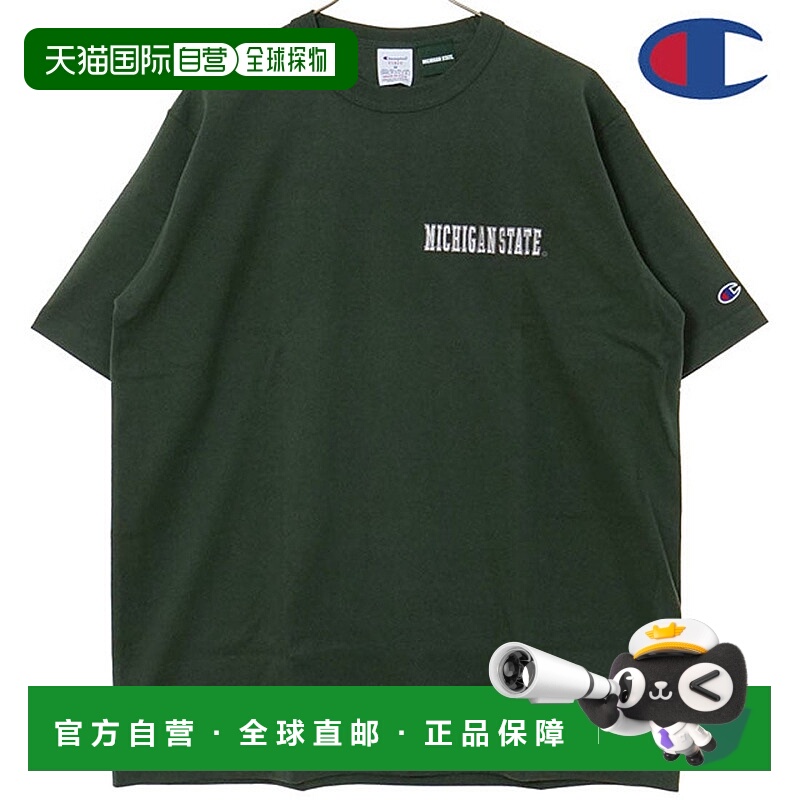 日本直邮 T1011 短袖T恤 College 苔藓绿 [C5-B311 SS25] T恤运动