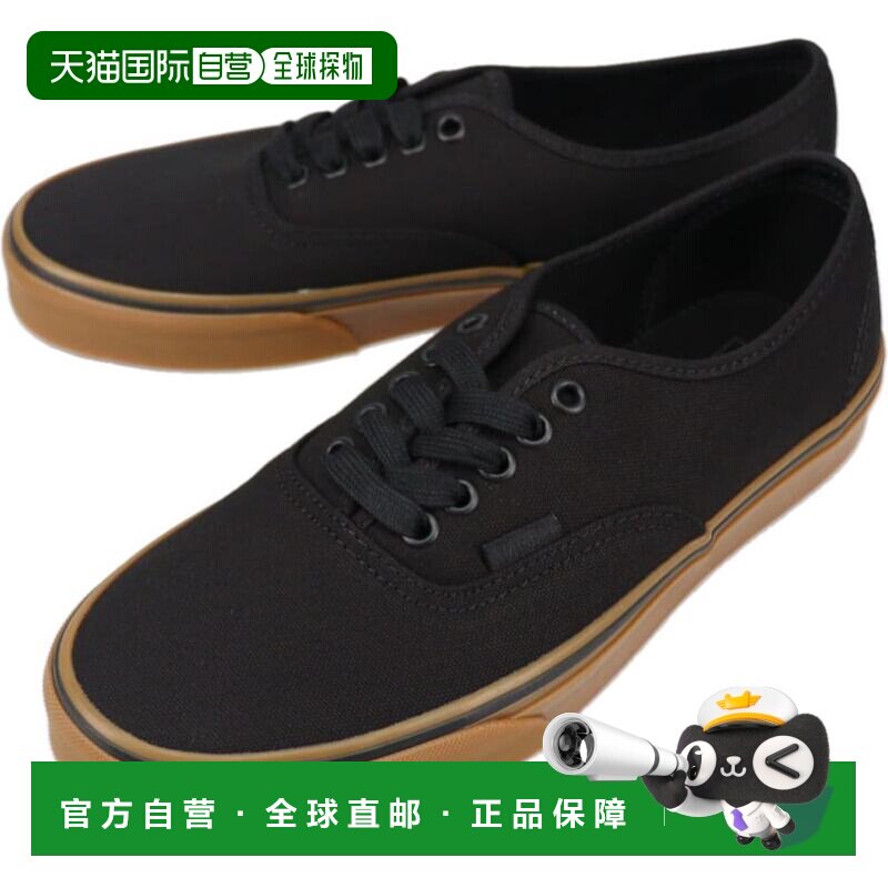 日本直邮Vans Authentic运动鞋黑色/黑色/生胶底VN000EGA0I4