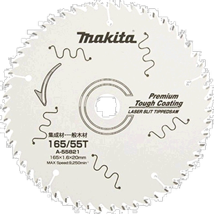 【日本直邮】(Makita) 锯片高级坚固涂层外径165mm 刃数55 A-5582