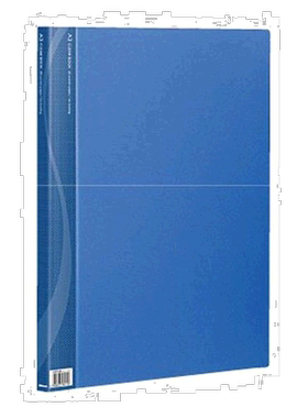 【日本直邮】仲林A3[Clearbook]文件夹内20袋基本色蓝色 CB1012B-