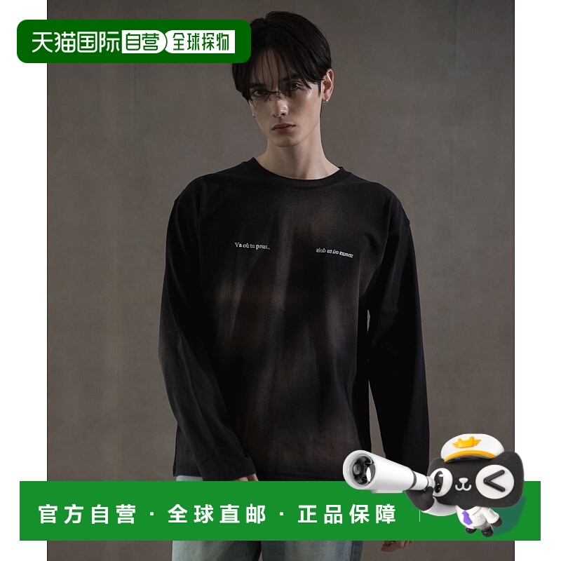 1h可退 日本直邮LUCY 男女同款春夏新作漂白印花短袖T恤 LU25SP02