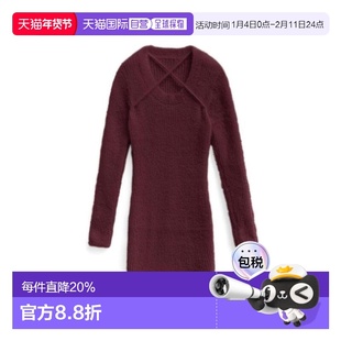 日本直邮日潮 GRL 前交叉设计针织迷你连衣裙 th003 清楚系穿搭