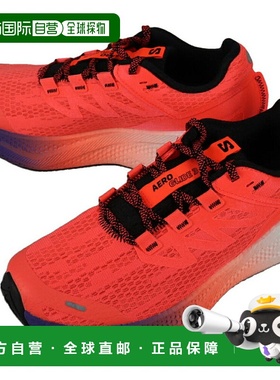 日本直邮Salomon Aero Glide 3 渐变跑鞋霓虹色镜框/白色/黑色479