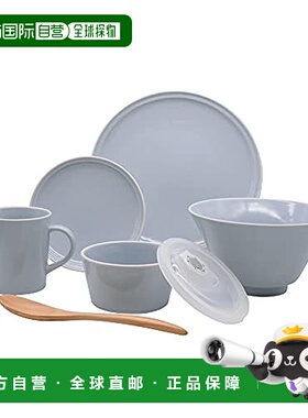 【日本直邮】Aito  餐具套装 6件套 灰色 美濃烧567-507盘子