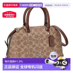 CCQ26 老花皮革女士手提包 日本直邮COACH蔻驰 经典