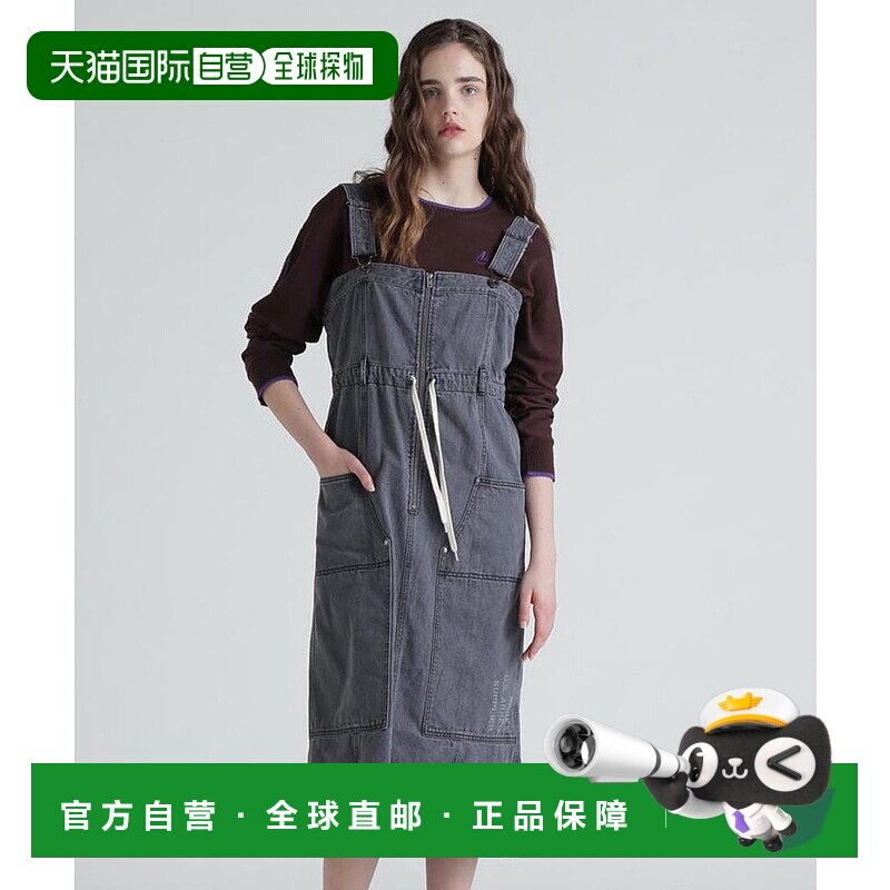 日本直邮AVIREX L BELT PRINT DENIM JUMPUR SKIR [AV1129EW02489