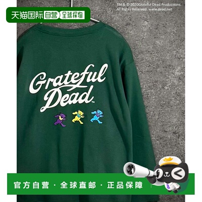 日本直邮Grateful Dead 儿童 宽松长袖T恤 跳舞熊图案 GF1600