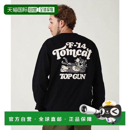 日本直邮AVIREX SAGARA TOM CAT L/S T-SHIRT [AV1129EM018387] T