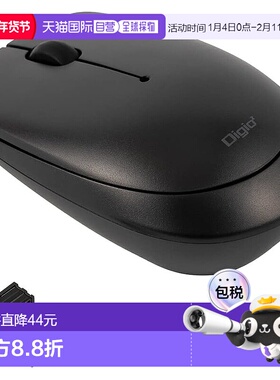 【日本直邮】仲林 Digio2 无线鼠标 3 键 BlueLED 黑色