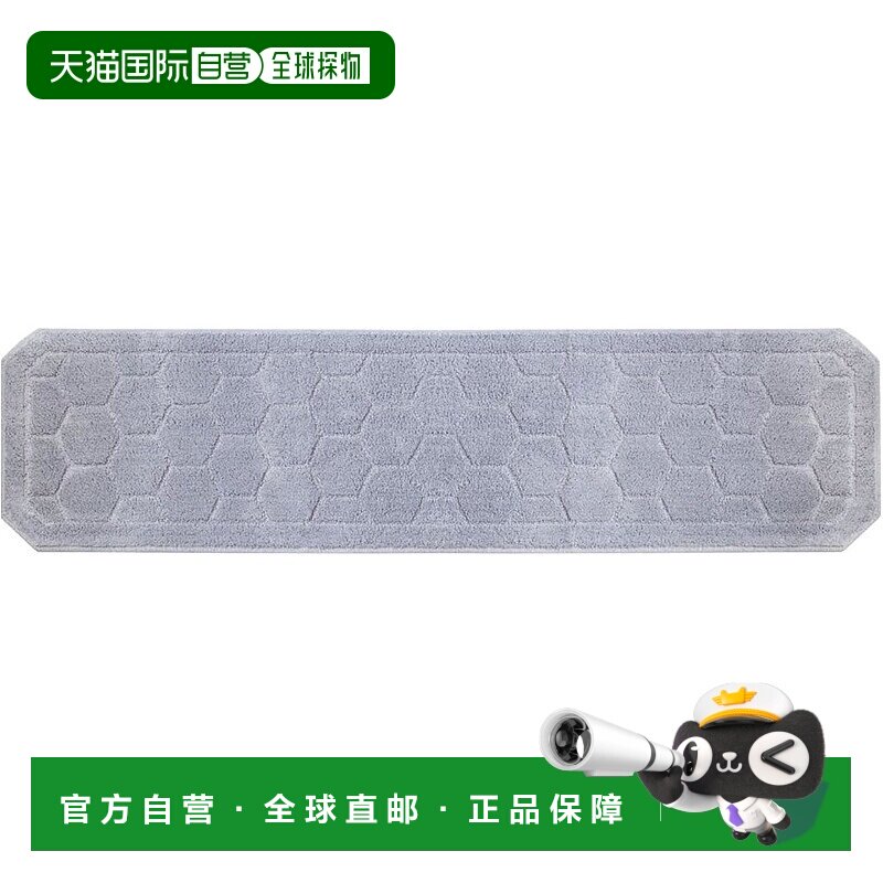 【日本直邮】Oka Liberta厨房垫约45×180cm可洗快干抗菌防臭灰色