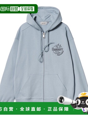 日本直邮Carhartt WIP SS24 Hooded Ablaze Jacket LOGO图案印花