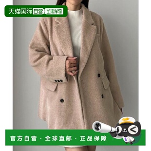 1h可退 日本直邮JUNOAH Louere 毛边西装外套大衣