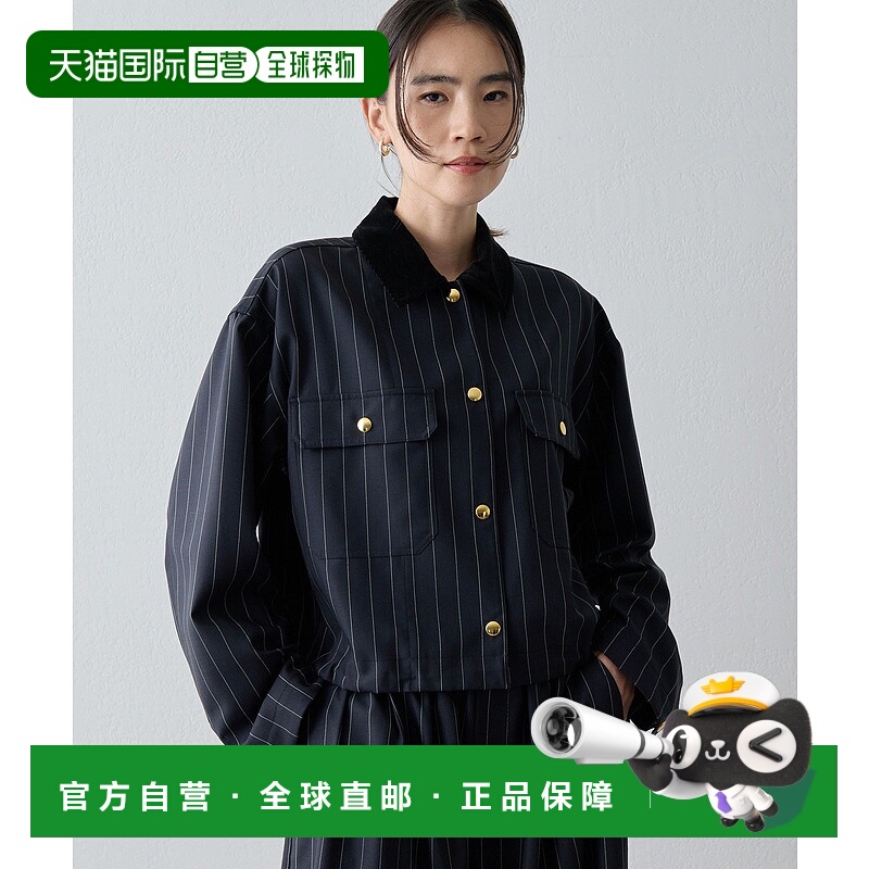 1h可退 日本直邮Drawing Numbers 女装 春秋款 洗可斜纹短款外套