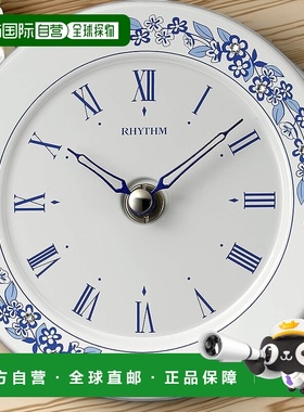 【日本直邮】Rhythm 台钟 Clock Industry 4SG802SR04 蓝色