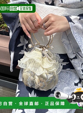 1h可退 日本直邮Lattice 女士刺绣花朵束口包 JO25S5SNA16060